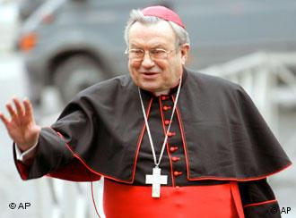 German Cardinal Karl Lehmann waving