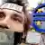 Hessen/ ARCHIV: Ein Demonstrant, der sich eine Dollarnote ueber den Mund geklebt hat und einen aufgeklebten Barcode auf seiner Stirn traegt, steht in Frankfurt am Main waehrend einer Demonstration unter dem Motto "Banken in die Schranken" vor dem Gebaeude der Europaeischen Zentralbank (EZB) (Foto vom 12.11.11). Am Ende des Jahres 2011 ist in der Innenpolitik vieles nicht mehr, wie es zu Jahresbeginn war. Die Wehrpflicht ist abgeschafft, eine Kehrtwende in der Energiepolitik vollzogen, es gibt einen Ministerpraesidenten der Gruenen. Vor allem aber hielt die Euro-Rettung die Politiker in Atem. Ein politischer Jahresrueckblick von A bis Z. (zu dapd-Text) Foto: Michael Probst/AP/dapd