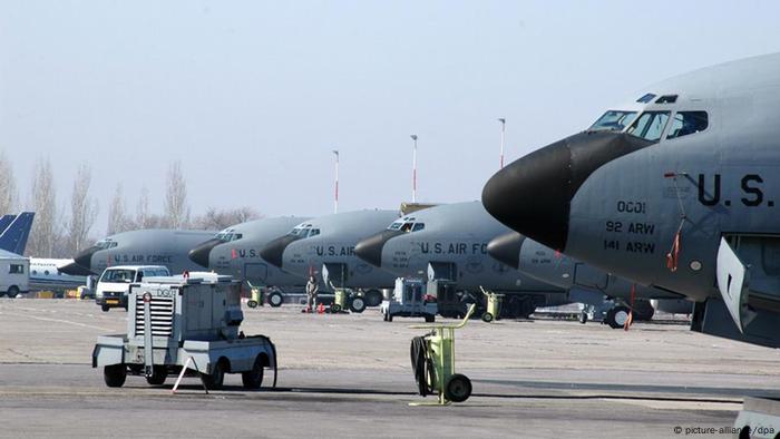 American planes at a military base in Manas, Kyrgyzstan