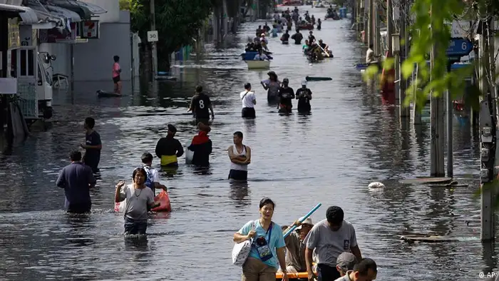 Klimawandel Thailand Überschwemmung Hochwasser