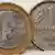 Euro coin standing next to deutschmark coin Photo: Daniel Maurer/dapd
