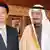 سلمان بن عبدل‌العزیز آل سعود، وزیر دفاع عربستان، در کنار کویشیرو گمبا، وزیر امور خارجه ژاپن
