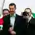 Syriens Präsident Assad mit Anhängern (Foto: AP)