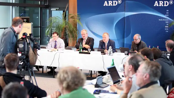 Pressekonferenz der ARD im Bonner Funkhaus der DW.