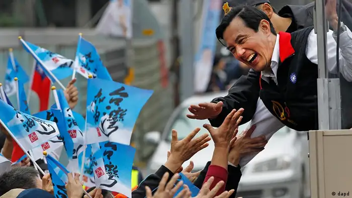 Taiwan Wahlen Präsident Ma Ying-jeou wiedergewählt