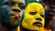 Bemalte Gabunische Fußballfans bei einem Qualifizierungsspiel für die Afrikameisterschaften (Foto: AP) Bemalte Gabunische Fußballfans bei einem Qualifizierungsspiel für die Afrikameisterschaften (Foto: AP)
