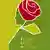 Das Gütesiegel FLP zeigt auf grünem Grund eine Frau mit rotem Turban, der aus einer Rose besteht (Foto: Flower Label Program)