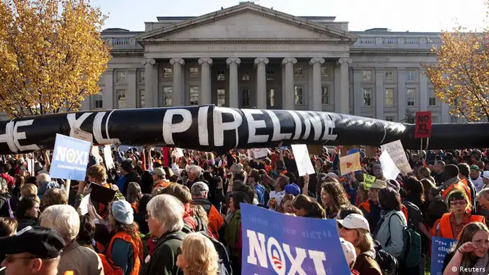 USA Keystone XL Pipeline Öl Kanada Protest Demonstration (REUTERS/Joshua Roberts/Files)