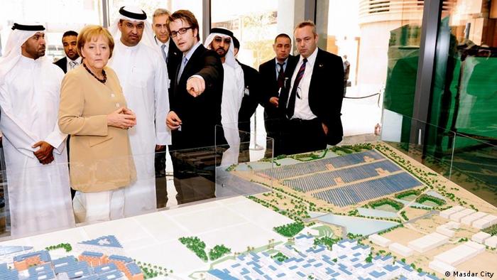 Bundeskanzlerin Angela Merkel besuchte schon Masdar City Copyright: Masdar City