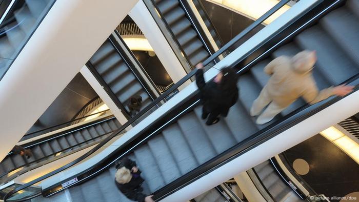 Un centre commercial à Francfort-sur-le-Main, en Allemagne