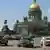 Blick auf die Isaakskathedrale auf dem Isaak-Platz in St. Petersburg