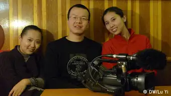 Drei junge chinesische Studierende in Köln