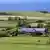 Großbritannien Schottland Landschaft mit Bauernhof an der Nordsee bei North Berwick