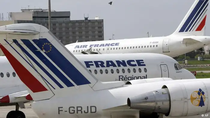 Air France Flugzeuge am Roissiy-Charles de Gaulle Flughafen Paris (AP)