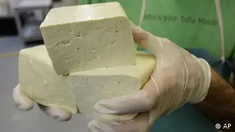 Tofu Hände Soja USA Kalifornien