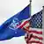 Nato Flagge und US-Flagge (Foto: DPA)