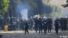 تجدد الصدامات في القاهرة بين متظاهرين وقوات الأمن لليوم الرابع على التوالي