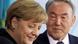 German Chancellor Angela Merkel (L) and Kazakh President Nursultan Nazarbayev attend a news conference after talks at the Chancellery in Berlin, February 8, 2012. REUTERS/Thomas Peter (GERMANY - Tags: POLITICS) German Chancellor Angela Merkel (L) and Kazakh President Nursultan Nazarbayev attend a news conference after talks at the Chancellery in Berlin, February 8, 2012. REUTERS/Thomas Peter (GERMANY - Tags: POLITICS)