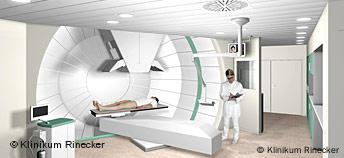Freies Bildformat: Behandlungsraum des Rinecker Proton Therapy Centers