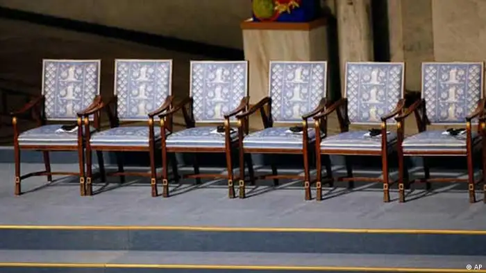 Oslo China Nobelpreis Liu Xiaobo Leerer Stuhl