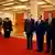 Le Premier ministre chinois Wen Jiabao (centre) avec le Président du Conseil européen Herman Van Rompuy et le président de la Commission Jose Manuel Barroso