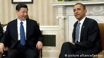 Image #: 16915169 U.S. President Barack Obama meets with Chinese Vice President Xi Jinping in the Oval Office at the White House in Washington on February 14, 2012. UPI/Kevin Dietsch /LANDOV pixel
