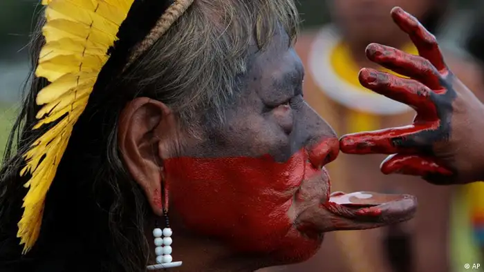 Brasilien indigenes Volk Protest gegen Staudamm Belo Monte