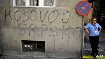 Symbolbild Verhältnis Kosovo Serbien