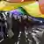 Indien Homosexuelle Gender Rechte Demonstration Regenbogenfahne
