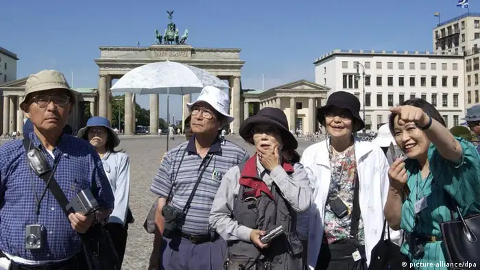 Chinesische Touristen in Berlin