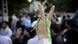 In this citizen photograph taken Sunday, June 28, 2009, a supporter of pro-reform leader Mir Hossein Mousavi, flashes a victory sign during a gathering at the Ghoba Mosque in Tehran, Iran. Several thousand protesters who had gathered near north Tehran's Ghoba Mosque clashed with riot police in Tehran on Sunday in the country's first major post-election unrest in four days. (AP photo) In this citizen photograph taken Sunday, June 28, 2009, a supporter of pro-reform leader Mir Hossein Mousavi, flashes a victory sign during a gathering at the Ghoba Mosque in Tehran, Iran. Several thousand protesters who had gathered near north Tehran's Ghoba Mosque clashed with riot police in Tehran on Sunday in the country's first major post-election unrest in four days. (AP photo)
