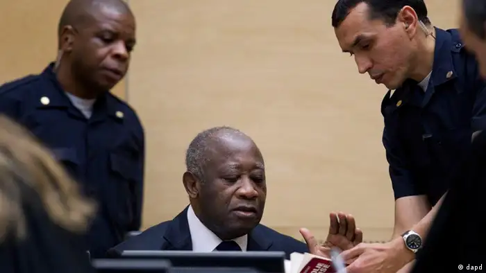 Den Haag Elfenbeinküste Präsident Laurent Gbagbo vor Gericht Dezember 2011