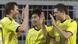 Dortmund's Robert Lewandowski of Poland, right, celebrates with \d019\, left, and Dortmund's Shinji Kagawa of Japan after scoring l during the German first division Bundesliga soccer match between Borussia Dortmund and Hannover 96 in Dortmund, Germany, Sunday, Feb. 26, 2012. (Foto:Frank Augstein/AP/dapd) NO MOBILE USE UNTIL 2 HOURS AFTER THE MATCH, WEBSITE USERS ARE OBLIGED TO COMPLY WITH DFL-RESTRICTIONS, SEE INSTRUCTIONS FOR DETAILS Dortmund's Robert Lewandowski of Poland, right, celebrates with \d019\, left, and Dortmund's Shinji Kagawa of Japan after scoring l during the German first division Bundesliga soccer match between Borussia Dortmund and Hannover 96 in Dortmund, Germany, Sunday, Feb. 26, 2012. (Foto:Frank Augstein/AP/dapd) NO MOBILE USE UNTIL 2 HOURS AFTER THE MATCH, WEBSITE USERS ARE OBLIGED TO COMPLY WITH DFL-RESTRICTIONS, SEE INSTRUCTIONS FOR DETAILS
