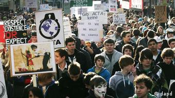 Demonstration Frankfurt am Main Kundgebung gegen ACTA