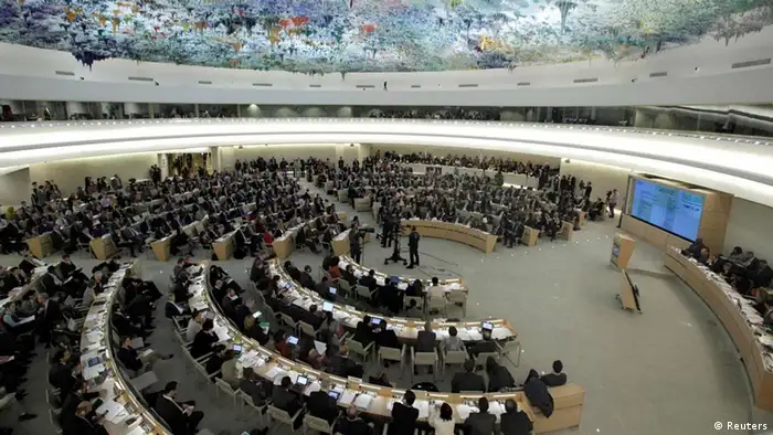 UN-Menschenrechtsrat Genf Debatte Menschenrechte und humanitäre Situation Syrien Februar 2012