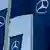 Mercedes flags and logo