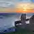 Sonnenuntergang über Langer Anna / sunset on island Helgoland