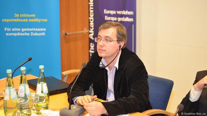 Kiewer Gespräche zum Oleksandr Suschko, Leiter des Kiewer Instituts für Euro-Atlantische Zusammenarbeit (Foto: Volodymyr Osadchyy)