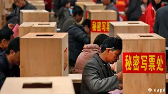 China Wukan Kommunalwahl