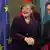 Berlin/ Bundeskanzlerin Angela Merkel (CDU) und der franzoesische Praesident Nicolas Sarkozy geben sich am Montag (09.01.12) nach einer Pressekonferenz im Bundeskanzleramt in Berlin die Hand. Bundeskanzlerin Angela Merkel und Frankreichs Staatspraesident Nicolas Sarkozy machen Druck fuer die Einfuehrung einer Finanztransaktionssteuer. Merkel sagte am Montag nach einem Treffen mit Sarkozy in Berlin, sie persoenlich koenne sich eine solche Abgabe auch auf Ebene der Euro-Laender vorstellen, auch wenn es dazu noch keine Einigung in der Bundesregierung gebe. (zu dapd-Text) Foto: Clemens Bilan/dapd