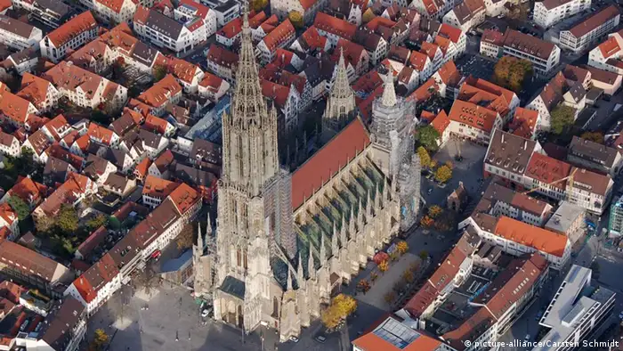 Ulmer Münster, größter Kirchturm der Welt, Baden-Württemberg
