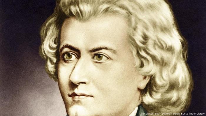 A portrait of the Austrian composer, Wolfgang Amadeus Mozart