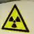 A sign warning against radioactivity