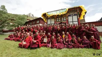 Tibet Mönche von Karma Tempel wurden vertrieben
