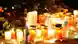 Kerzen an der Unglücksstelle nach dem Busunglück in der Schweiz
