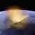 Illustration Asteroideneinschlag auf der Erde