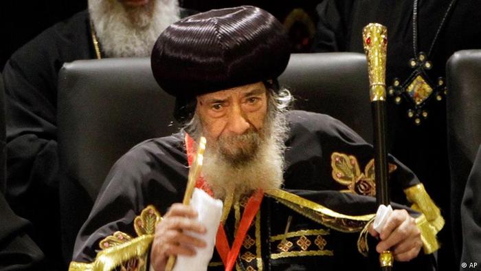 Der koptische Papst Shenouda III. starb im März (Foto: AP)
