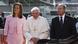 Pope Benedict (C) is welcomed by Mexican President Felipe Calderon (R) and his wife Margarita Zavala after the Pontiff arrived at the Guanajuato International Airport at the start of his trip to Mexico March 23, 2012. Pope Benedict landed in Mexico on Friday promising to send out a strong message against drug cartels in a country convulsed by a surge in gang violence over the past five years. REUTERS/Tony Gentile (MEXICO - Tags: RELIGION POLITICS) (eingest. SC) Pope Benedict (C) is welcomed by Mexican President Felipe Calderon (R) and his wife Margarita Zavala after the Pontiff arrived at the Guanajuato International Airport at the start of his trip to Mexico March 23, 2012. Pope Benedict landed in Mexico on Friday promising to send out a strong message against drug cartels in a country convulsed by a surge in gang violence over the past five years. REUTERS/Tony Gentile (MEXICO - Tags: RELIGION POLITICS) (eingest. SC)