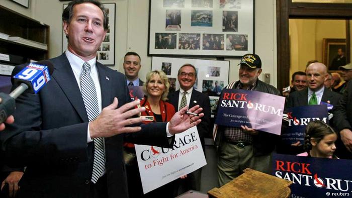 Rick Santorum Siegt Im Tiefen Suden Aktuell Amerika Dw 25 03 2012