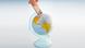 A banknote is symbolically put into a globe A banknote is symbolically put into a globe